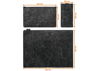 507158 Durable Multibag Effect laptophoes antraciet 16.4 inch - 9