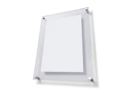 Wandmontage Posterhouder Sandwichpaneel A2 25mm Acryl