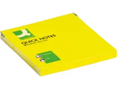 Quick Notes Memoblaadjes Neon 76x76mm 80 Vel Geel