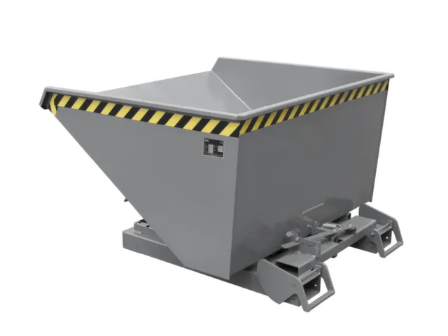 kiepbak,HxLxB 1125x1920x1095mm,1,2m³,draagverm. 1500kg,RAL7005