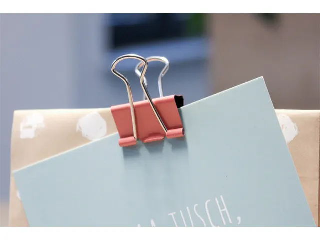 Papierklem Foldback mauly 214 Colour 19mm 12 Stuks