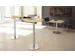 table haute,HxØ 1116x800mm,rond,pied à disque chrome,tube rond