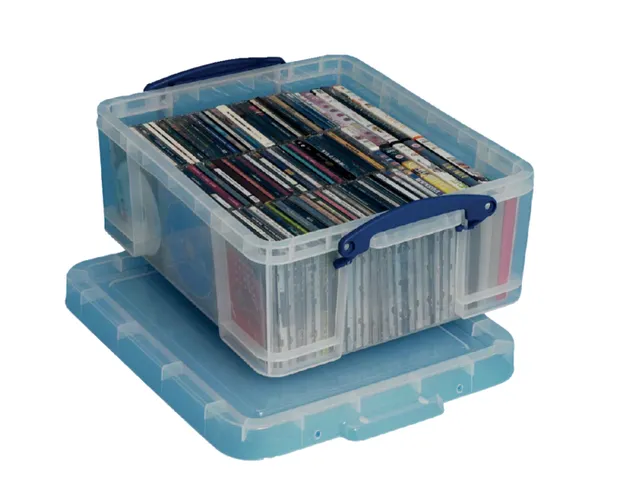 Opbergdoos 18 Liter Transparant Cd/dvd Groot