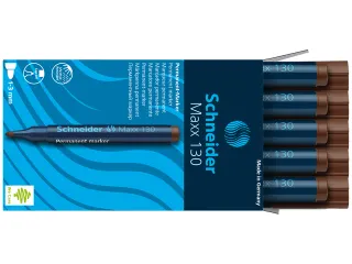 Marker Schneider Maxx 130 permanent ronde punt bruin - 5