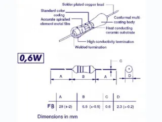 Weerstand Metalfilm 0.6W 5% 18K - 3