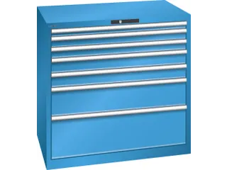 Ladenkast Key 1000x1023x725mm 7laden 75kg Vu Ral5012 - 2