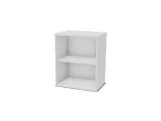 kantoorstelling,opbouwelement,HxBxD 740x600x445mm,Bl-wit - 2