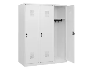 schoollocker,HxBxD 1530x1200x500mm,3vak,vak B 400mm,draaigrendel - 1