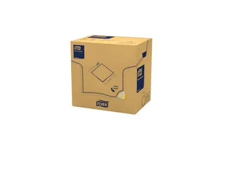 Tork 470252 Soft Dinnerservet 3-laags geel 39x39cm - 4