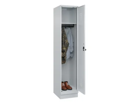 locker,HxBxD 1950x400x500mm,1vak,vak B 400mm,draaigrendel,sokkel
