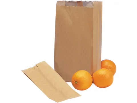 Fruitzak AGF papier Bruin 14/8x25.5cm 1800 Stuks