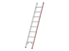 ladder,eenzijdig,8,verstevigde treden,balk L 2,22m,aluminium