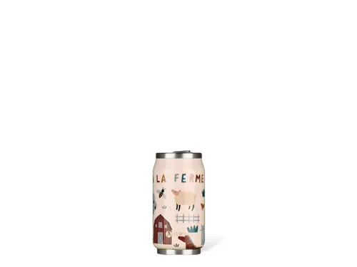 Thermosbeker Les Artistes Paris blik 280ml Farm met Rietje