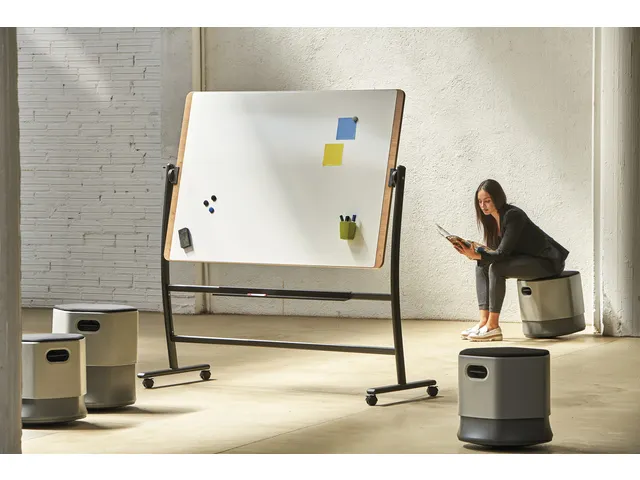 Tableau blanc Rocada Natural 129x100cm mobile double face