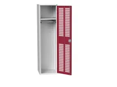 Lockerkast 2000x525x550mm 1 vak, ventilatiedeur, RAL3004