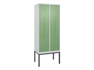 Z-garderobekast,HxBxD 2120x800x500mm,vak B 200/400mm,cil.-slot - 1