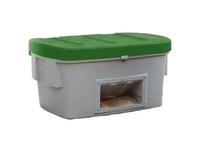 strooigoedbak,550l,HxBxD 748x1400x1070mm,PE,grijs,deksel groen