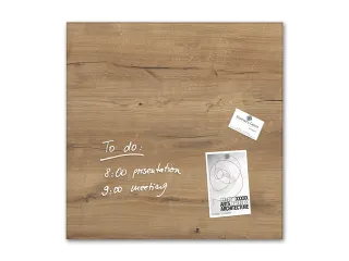 Glas/magneetbord Sigel Artverum 48x48 Natural Wood - 1