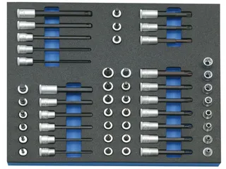 2005 CT2-TX 30 Dopsleutelset 3/8 inch in controlemodule,52-delig - 1