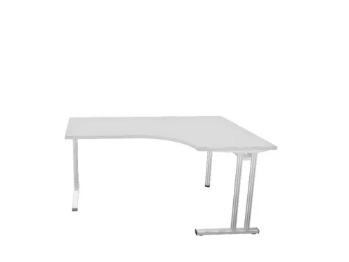 Bureau In Vrije Vorm Hxbxd 720x1600x1200mm Mp-Lichtgrijs