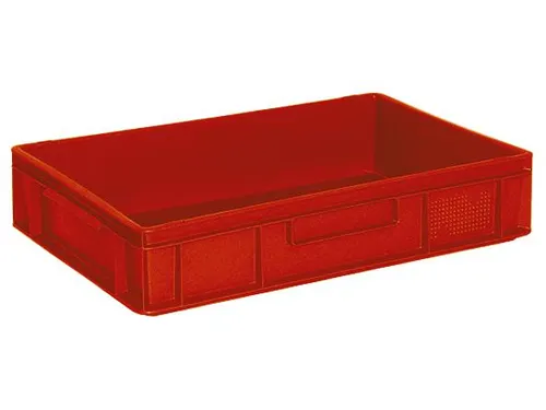 Euronorm Stapelkrat Pe 120x600x400mm 23liter Rood