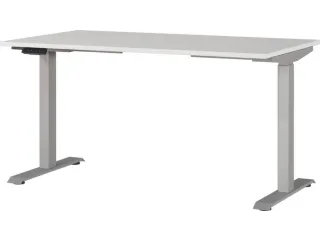 Elektrisch ihv bureau,HxBxD 720-1200x1400x800mm,blad lichtgrijs - 1