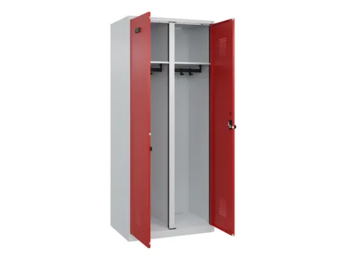 locker voor scheiding van kleding,HxBxD 1850x800x500mm,2vak