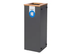 Paxa Large Afvalbak 65 liter NL"Papier" Blauw