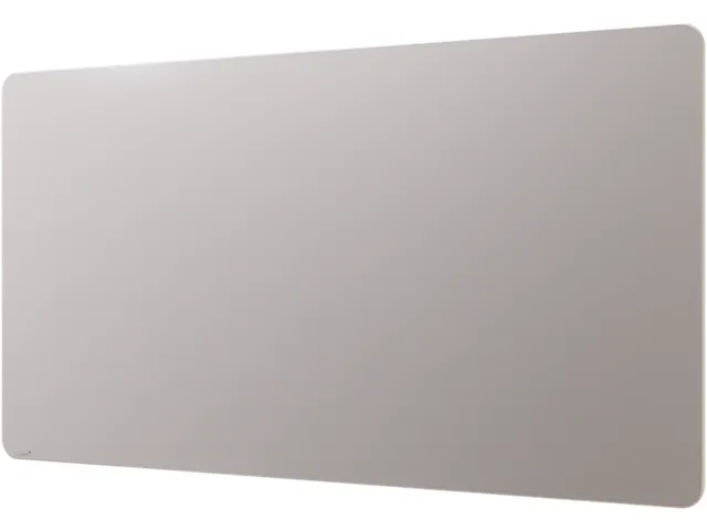 Mat Glasbord 100x200cm Warm Grey Ronde Hoeken