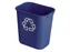 Papierbak Rubbermaid recycling medium 26 Liter blauw