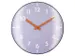 Wandklok NeXtime Duomo 35cm lavendel