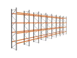 palletstelling,basis+7xaanbouw,HxBxD 4620x15500x1100mm,vakl. 3000kg