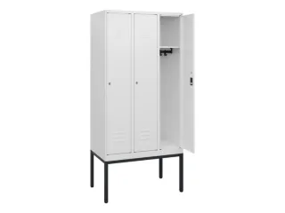 locker,HxBxD 1950x900x500mm,3vak,vak B 300mm,cil.-slot,voetonderstel - 2