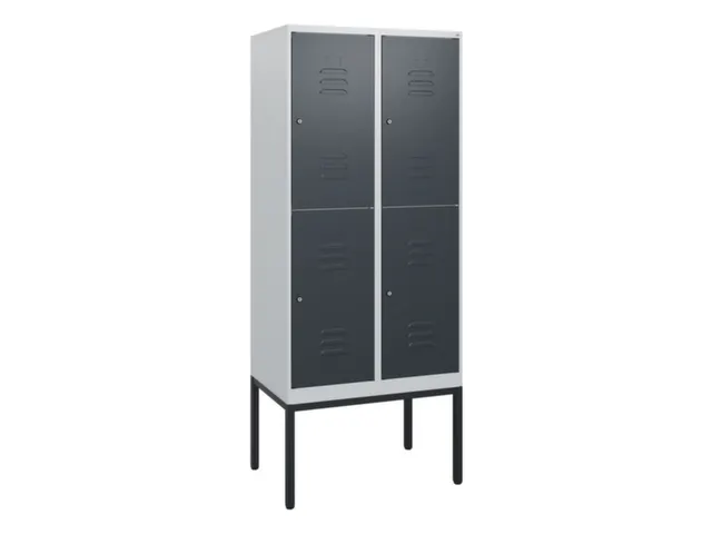 dubbeldekse locker,HxBxD 1950x800x500mm,2x2vak.,vak B 400mm