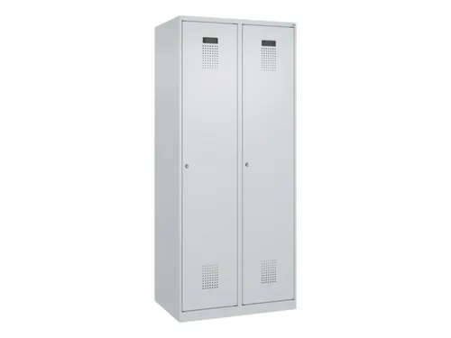 locker,HxBxD 1850x800x500mm,2vak,vak B 400mm,cil.-slot,staand op vloer