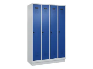 locker,HxBxD 1950x1200x500mm,4vak,vak B 300mm,draaigrendel,sokkel - 3