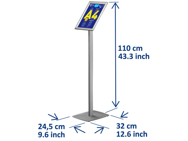 Infostandaard Europel incl. A4 kliklijst 25mm