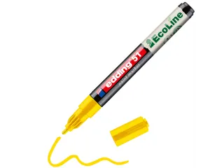 Paintmarker edding 51 EcoLine op waterbasis 1-2mm geel - 3