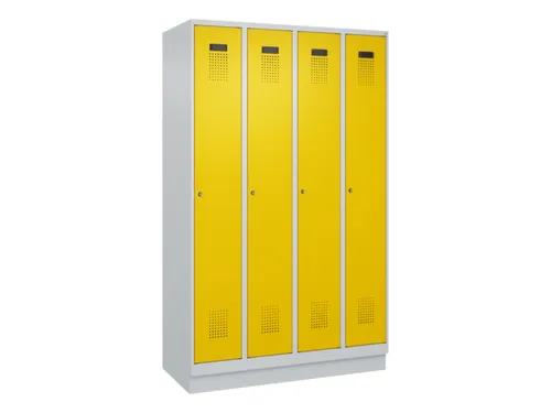 locker voor scheiding van kleding,HxBxD 1950x1200x500mm,4vak