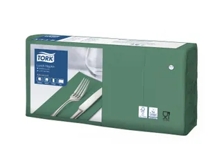 Tork 477423 Lunchservet Advanced Donkergroen 33x33cm - 1