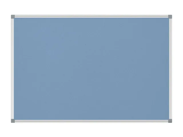 Prikbord MAULstandaard 90x180cm Textiel Licht Blauw