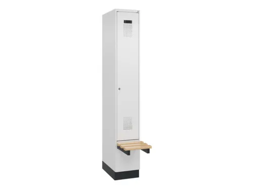 locker met bank,HxBxD 1950x300x815mm,1vak,vak B 300mm,cilinderslot