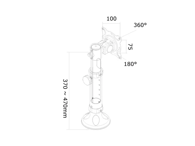 Lcd/tft Desk Mount 10-26In/m Blk
