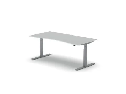 Elektrisch ihv bureau,HxBxD 650-1310x1800x900/800mm,blad wit