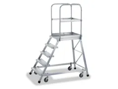 Bordestrap Aluminium Bordes Hxbxd 1200x600x800mm 5treden Rooster