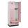 locker met bank,HxBxD 1950x800x815mm,2vak,vak B 400mm,cilinderslot