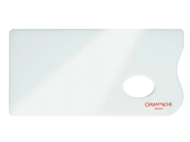 Verfpalet Caran d'ache plexiglas 26x13cm wit