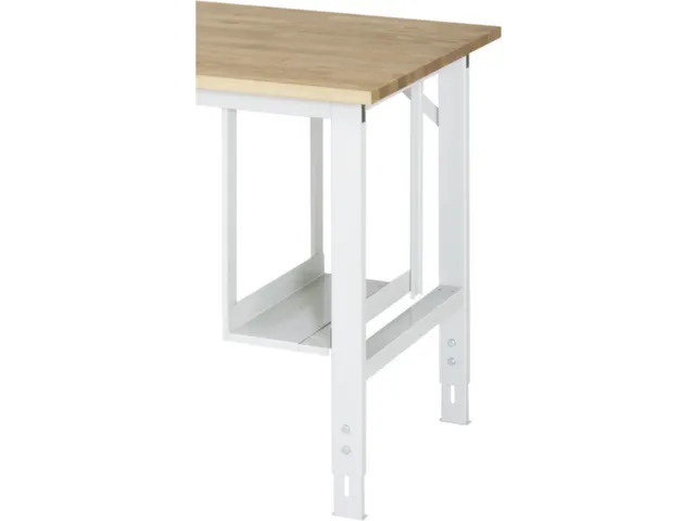 support UC,p. établi,HxlxP 500x150-230x500mm,acier,RAL7035