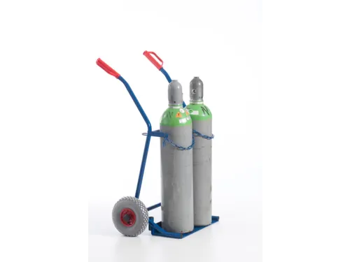 Flessenkar Draagvermogen 100Kg 2X20L-Fles Luchtbanden Ral5010 staal