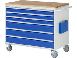 gereedschapswagen 975x1145x650mm beukblad 450kg 6 laden RAL5010